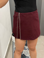 Gonna Skort Con Spacco Brillantinato FGD MODA
