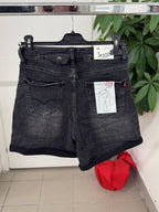 Pantaloncini a vita alta con risvolto fino alla taglia 52 FGD MODA