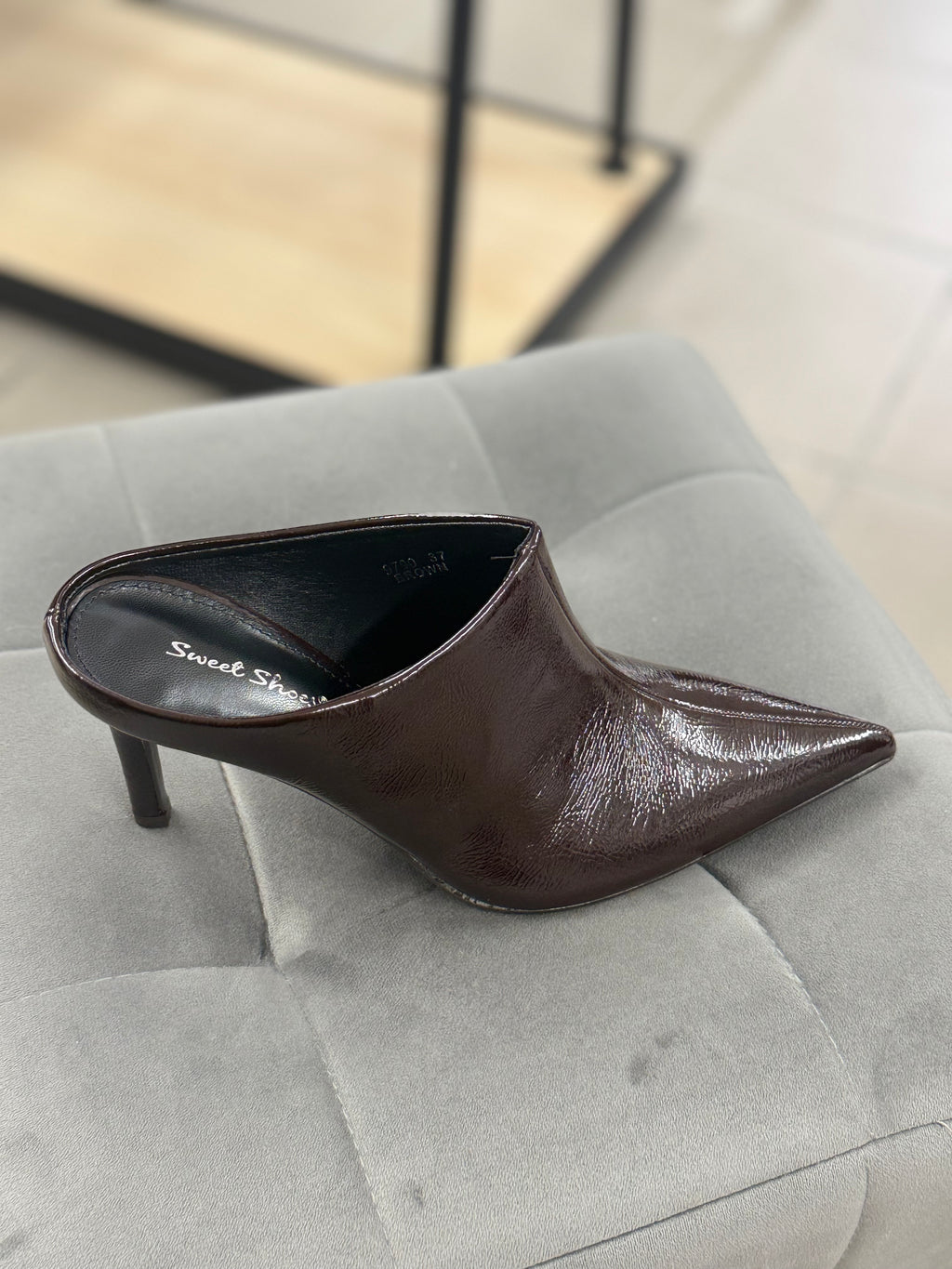 Décolleté Mule In Ecopelle A Punta Tacco 8cm FGD MODA