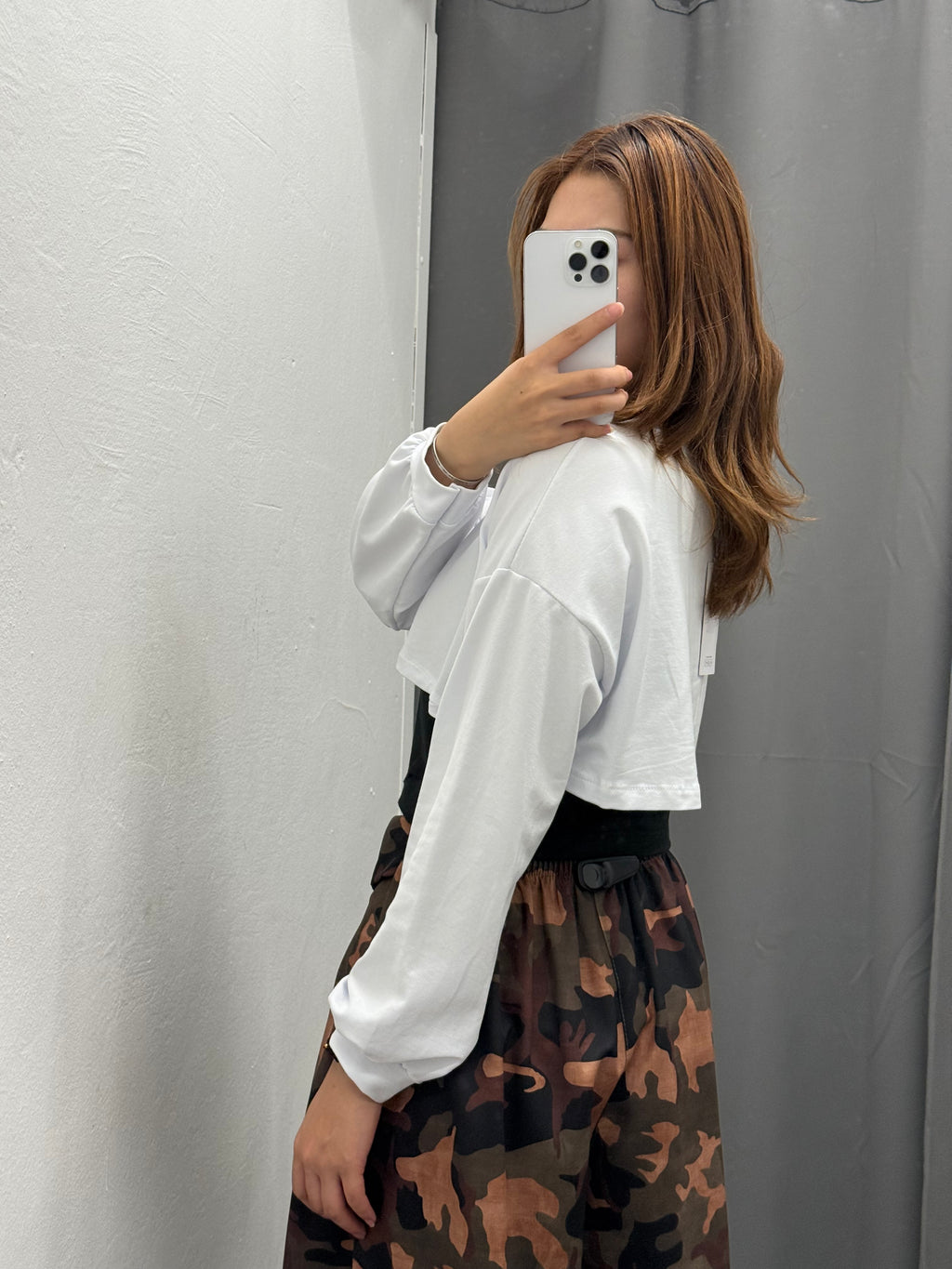 Felpa Crop Misto Canotta FGD MODA