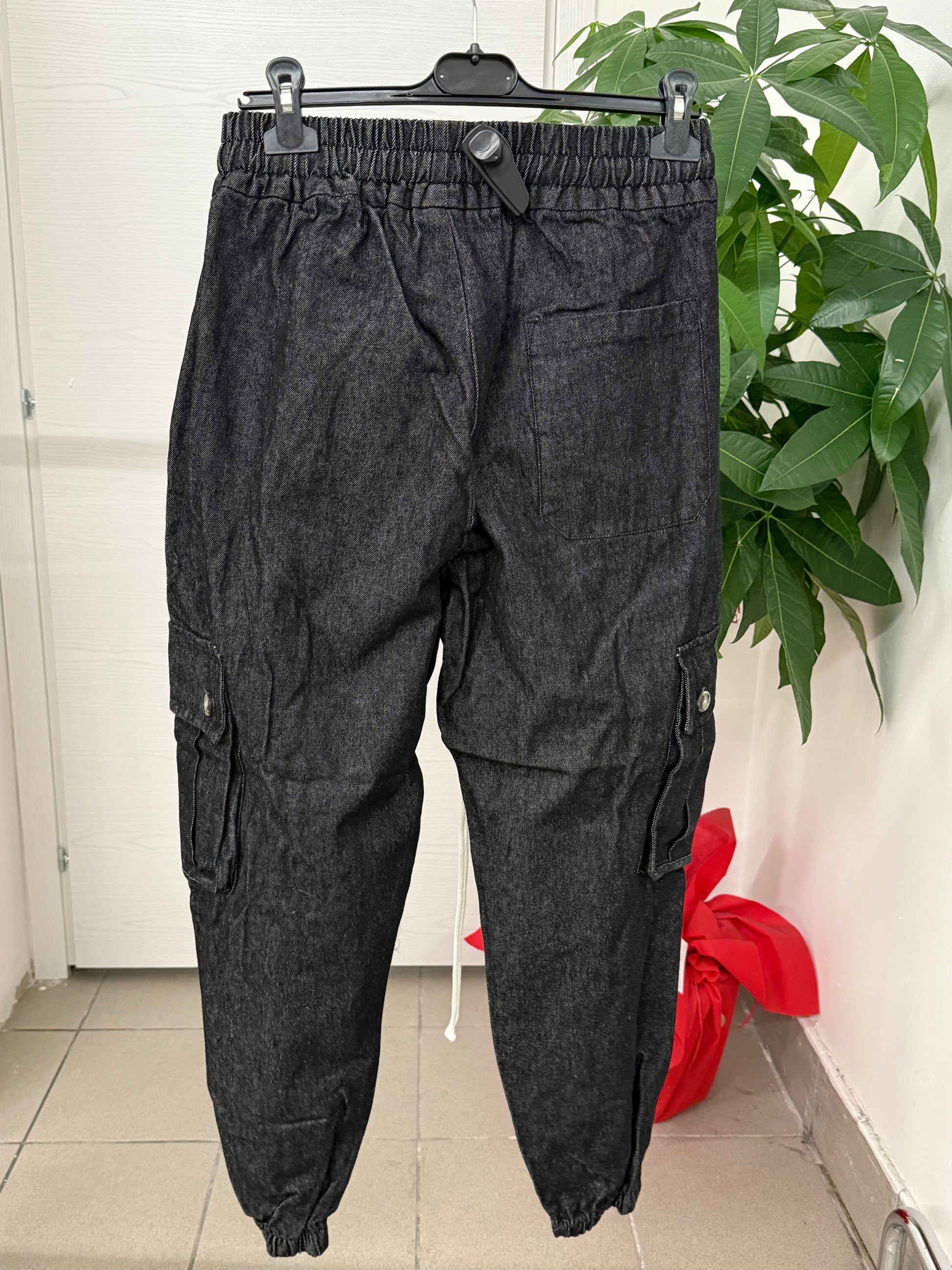 Pantaloni denim cargo con polsini Duca Homme FGD MODA