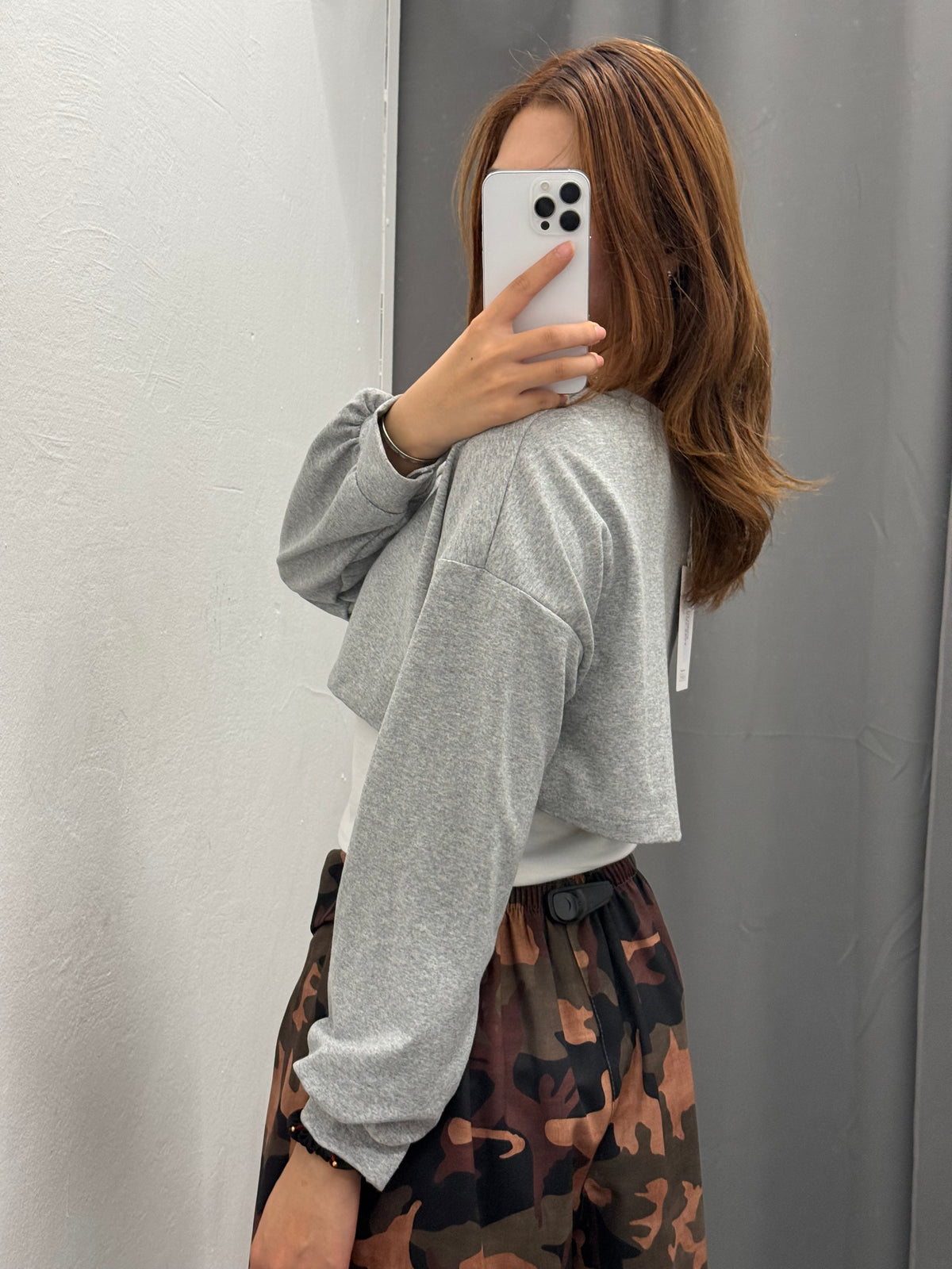 Felpa Crop Misto Canotta FGD MODA