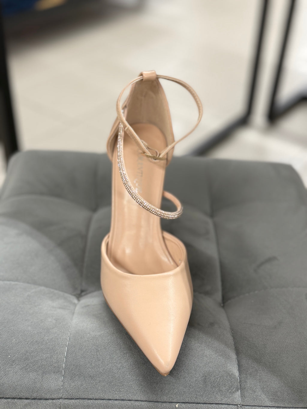 Décolleté con brillantini con cinta tacco 10cm 6220 FGD MODA