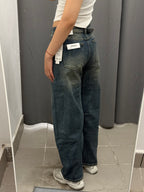 Jeans Barrel con Cuciture C2004 FGD MODA