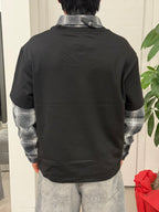 T-shirt Misto Camicia Scozzese Con Fantasia FGD MODA