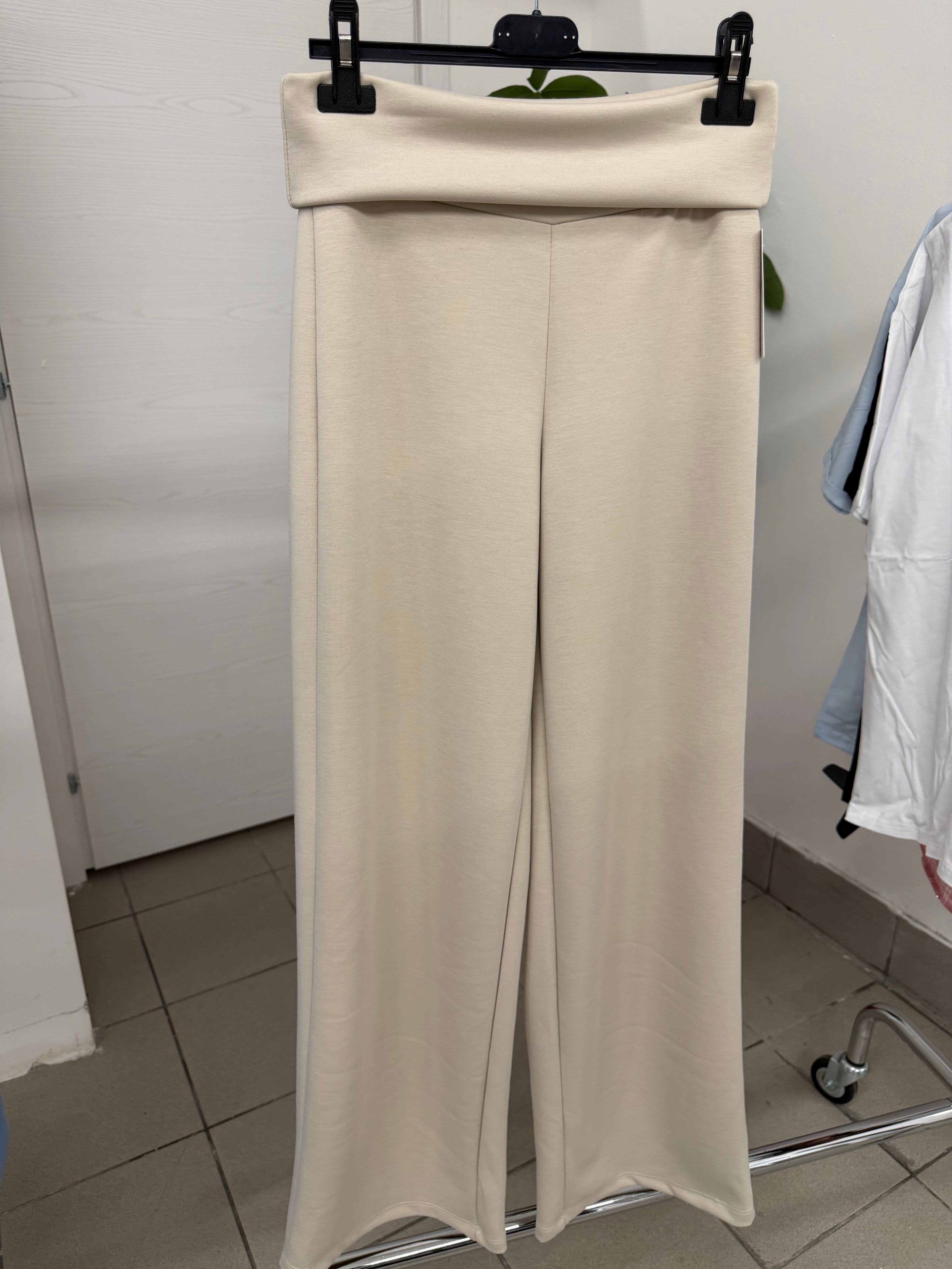 Pantaloni a palazzo con banda alta FGD MODA