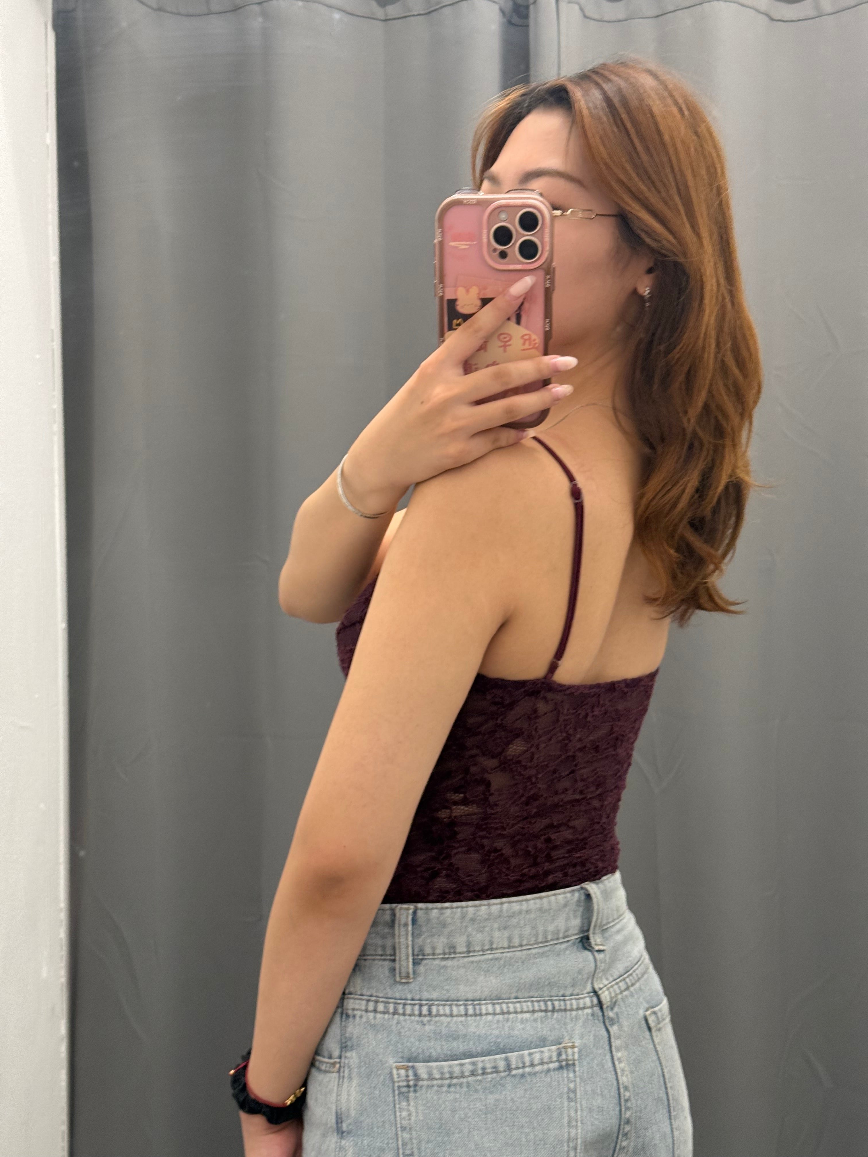 Body In Pizzo Semitrasparente Con Spalline Regolabili FGD MODA