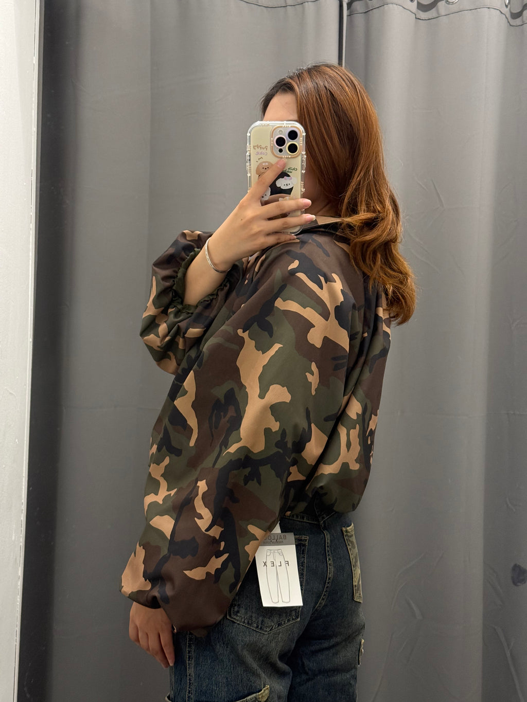 Giacca Bomber Crop Militare FGD MODA