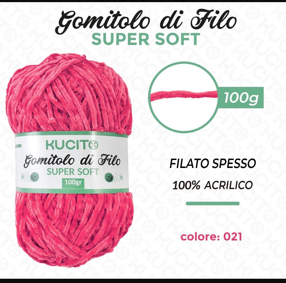 Gomitolo di filo SUPER SOFT 100g FGD MODA