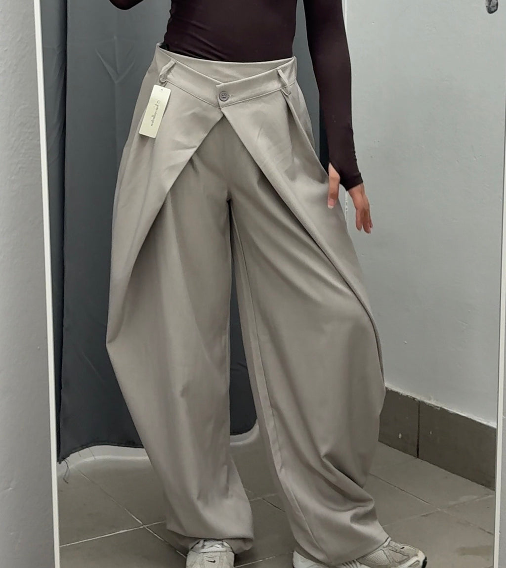 Pantaloni balloon tinta unita con pence FGD MODA