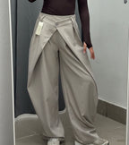Pantaloni balloon tinta unita con pence FGD MODA