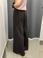 Pantaloni a palazzo con pence con foulard a cinta FGD MODA