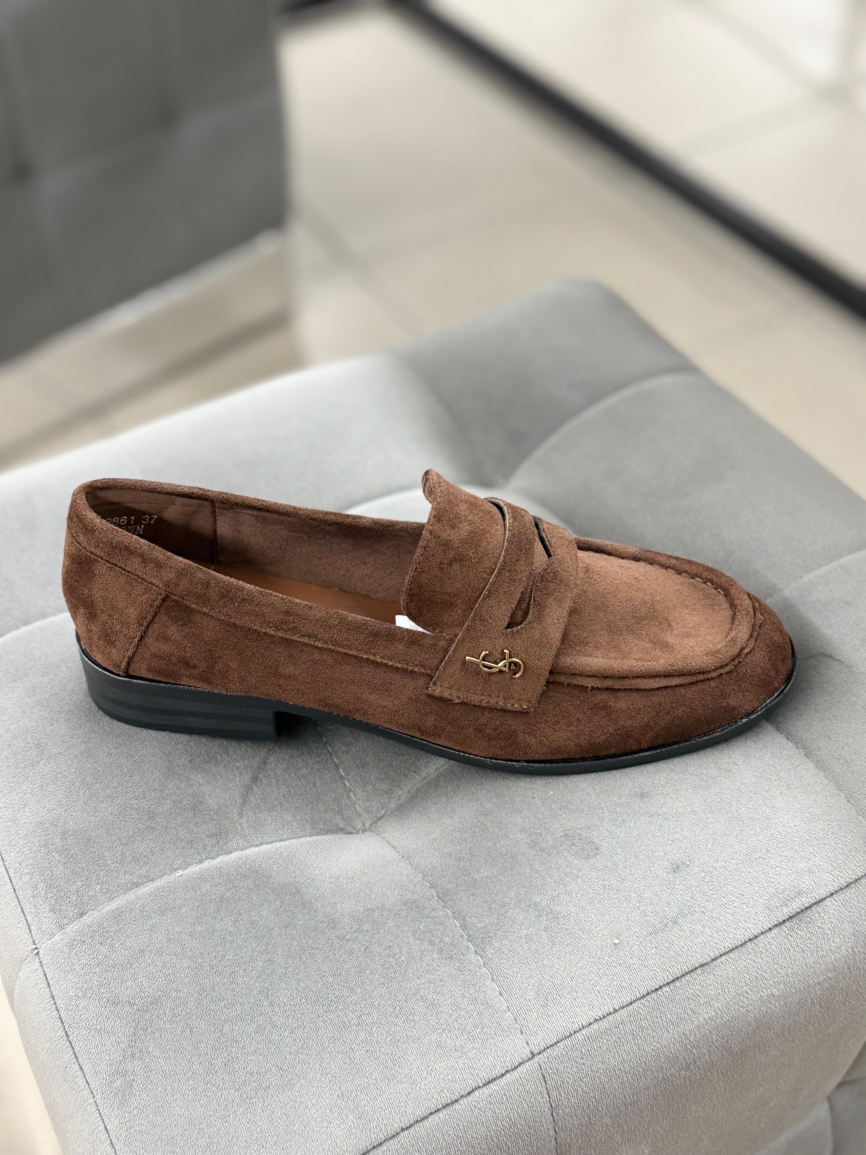 Mocassini in camoscio 2861 FGD MODA
