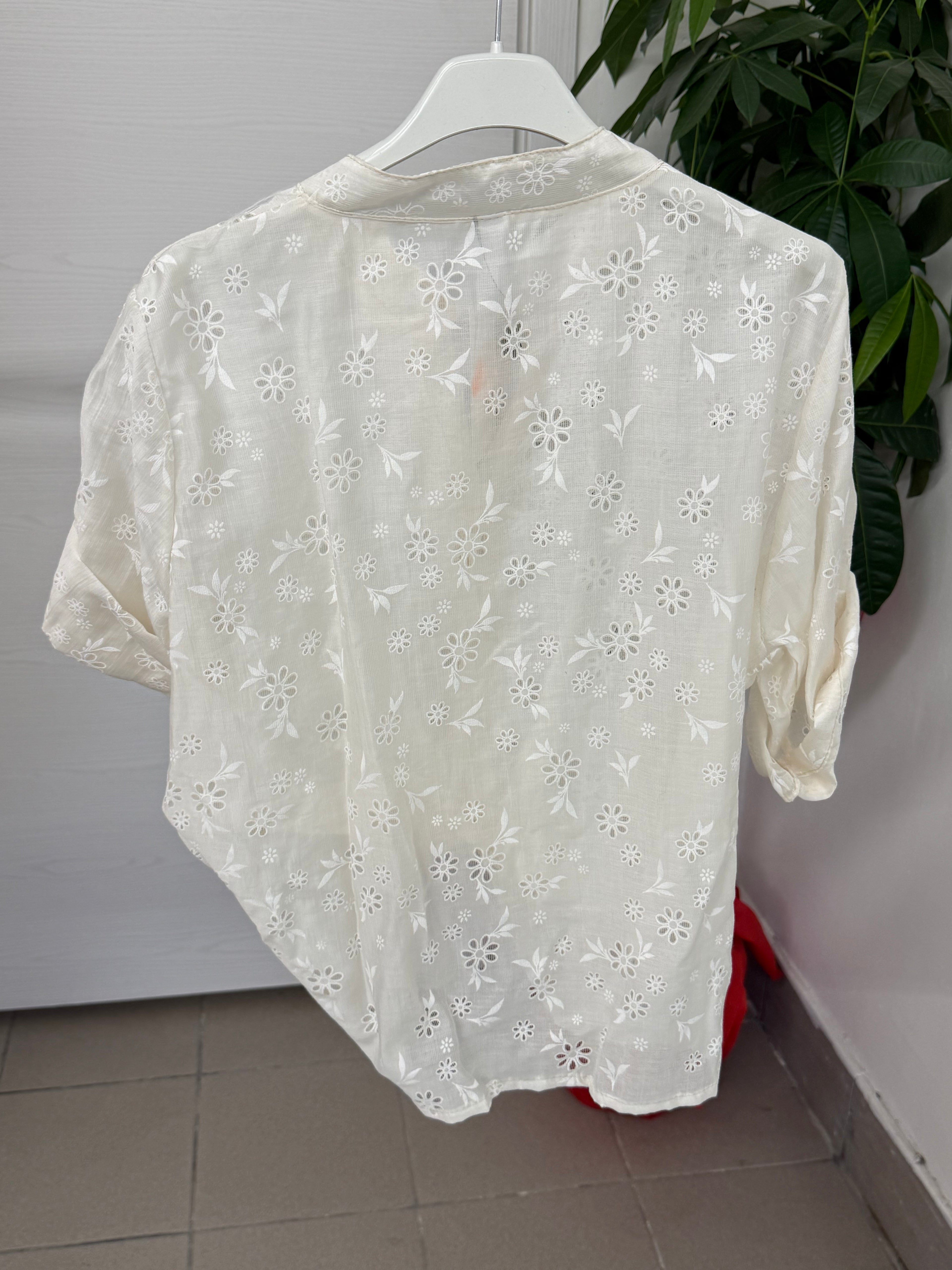 Camicia in tencel sangallo FGD MODA