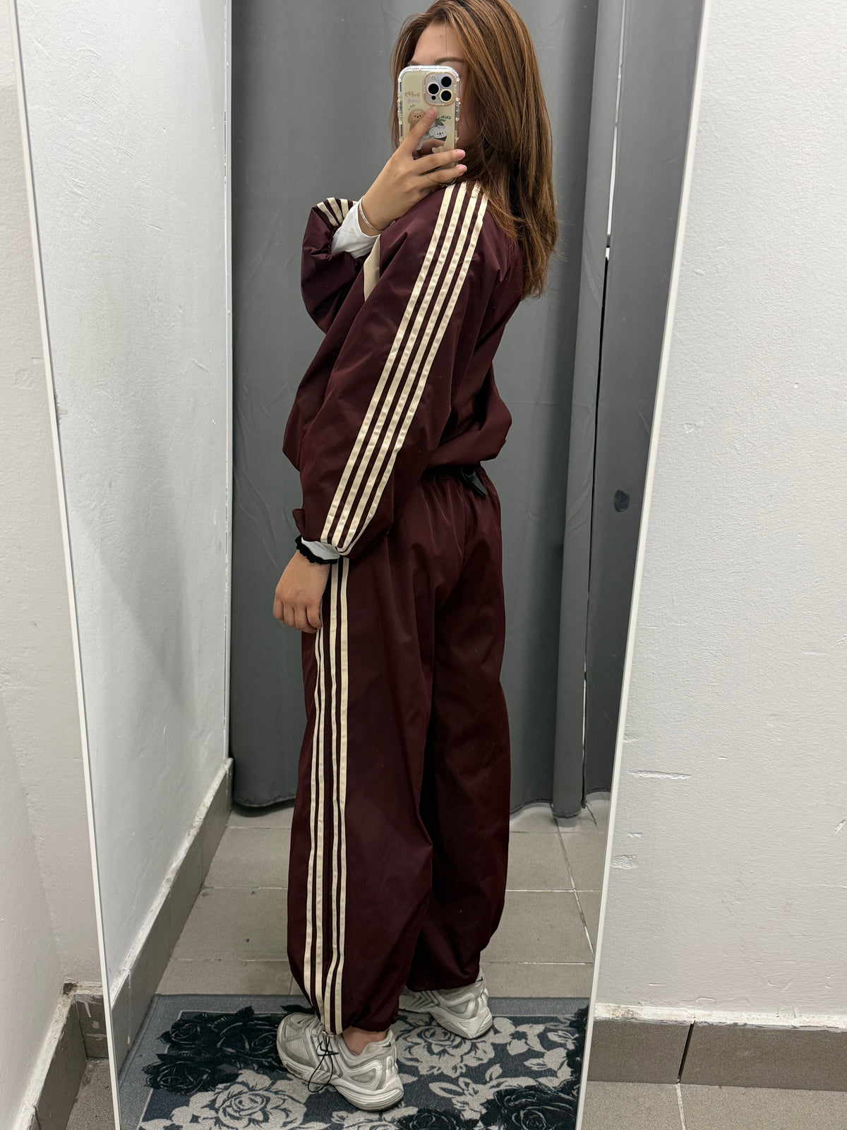 Set Coordinato Acetato Giacca E Pantaloni Con Coulisse Con Strisce Laterali FGD MODA