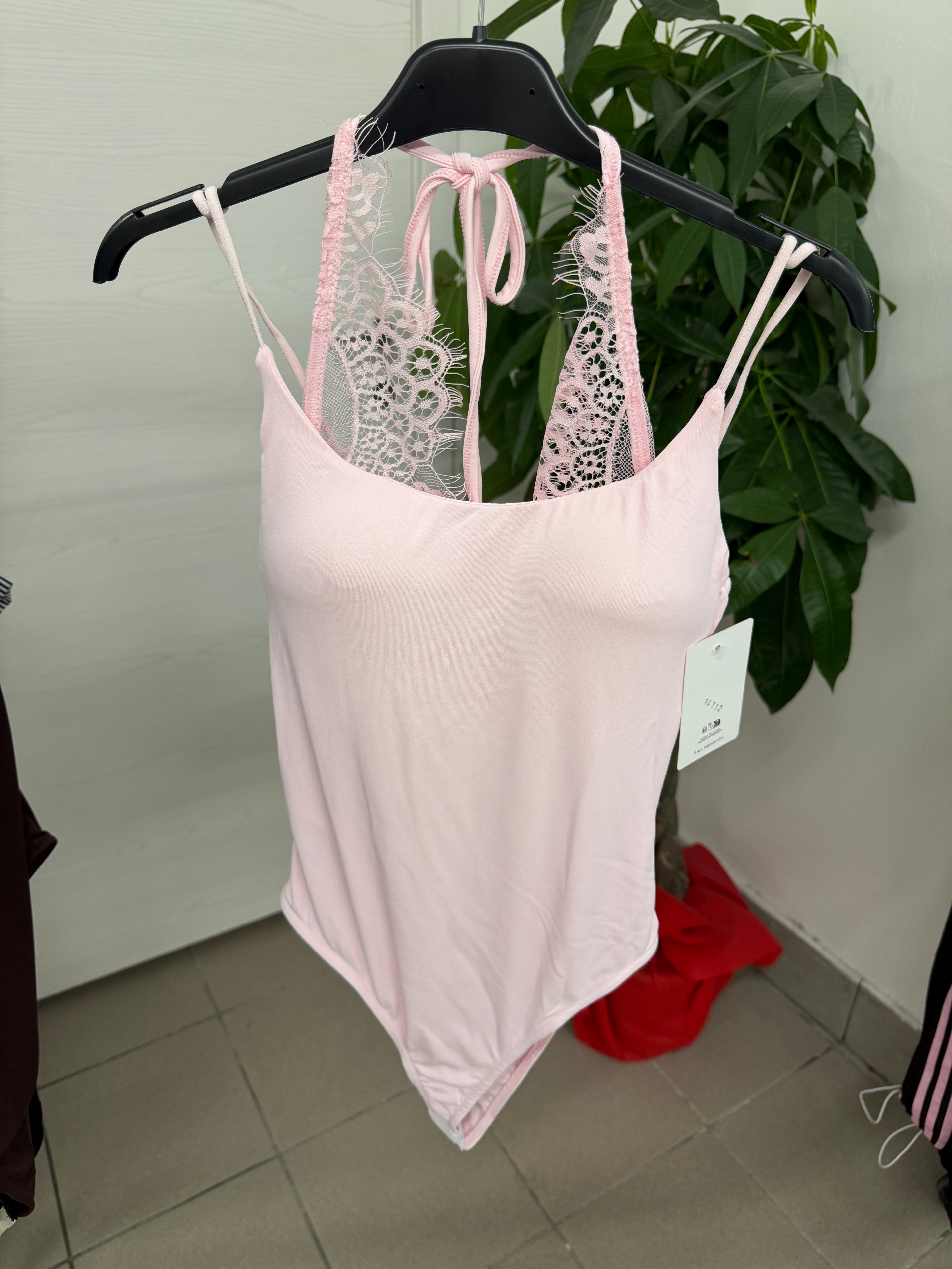 Body bretelline con pizzo FGD MODA