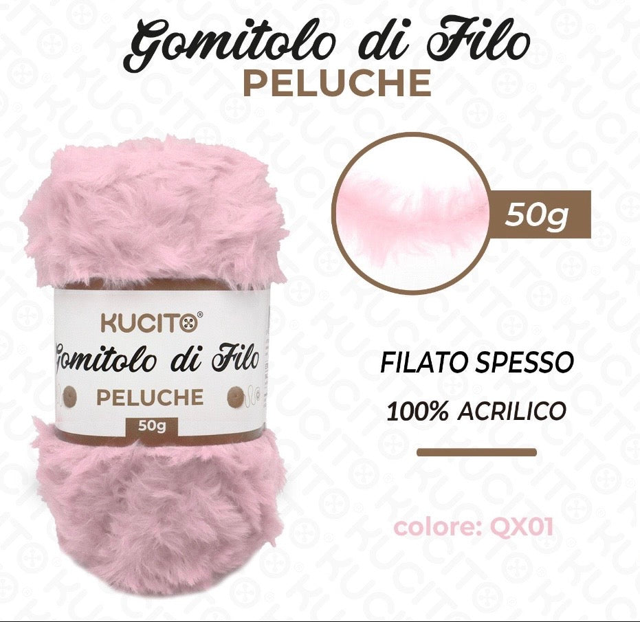 Gomitolo di filo PELUCHE 50g FGD MODA
