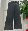 Jeans a palazzo leopardati brillantinati FGD MODA