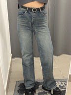 Jeans A Palazzo Con Cinta H3850 FGD MODA