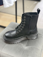 Anfibi In Ecopelle Con Platform Con Lacci G725 FGD MODA