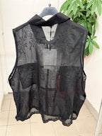 Gilet semitrasparente in Lyocell con taschini LUMINA FGD MODA