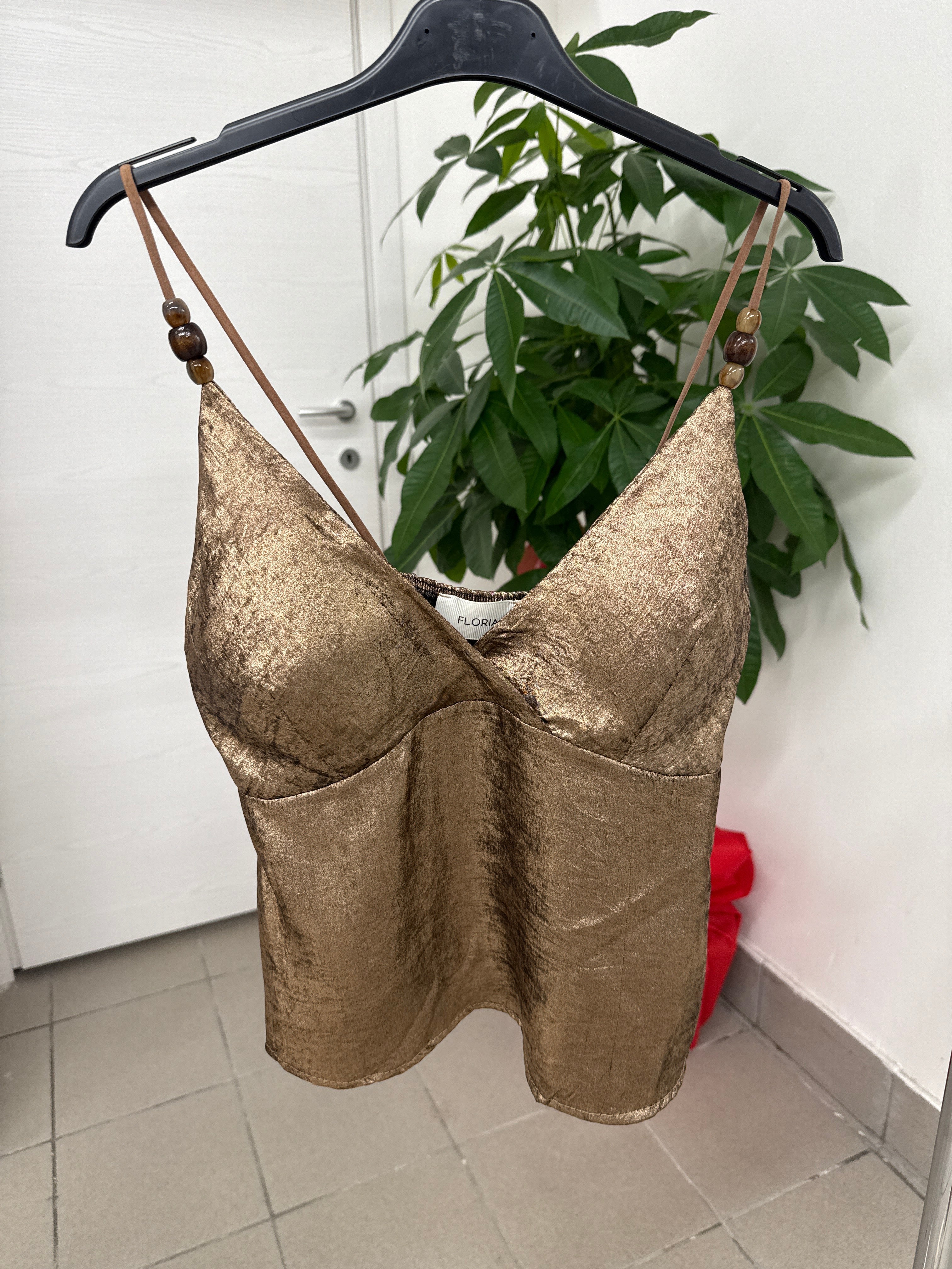 Top effetto metallizzato FGD MODA