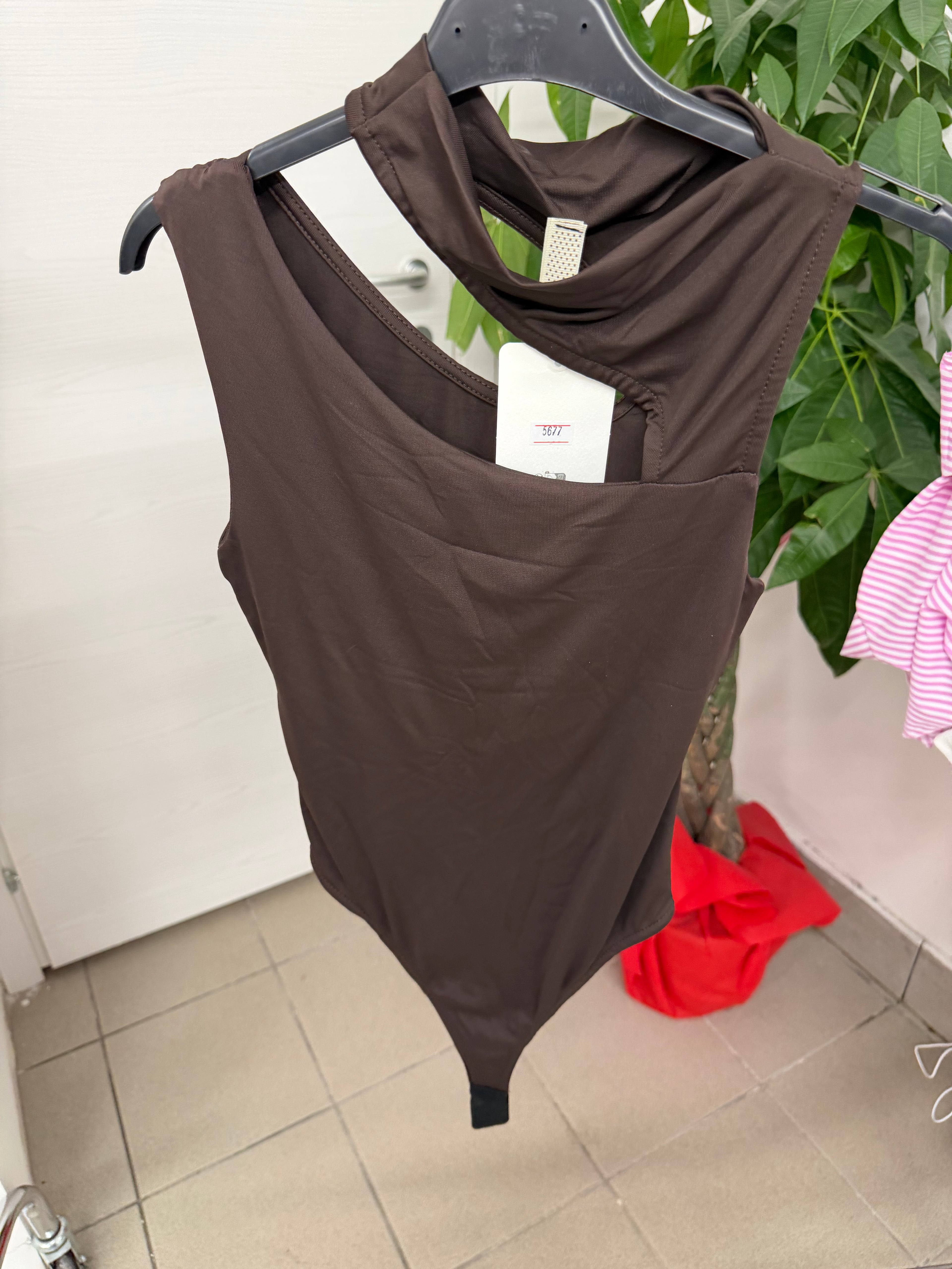 Body doppio scollo lycra FGD MODA