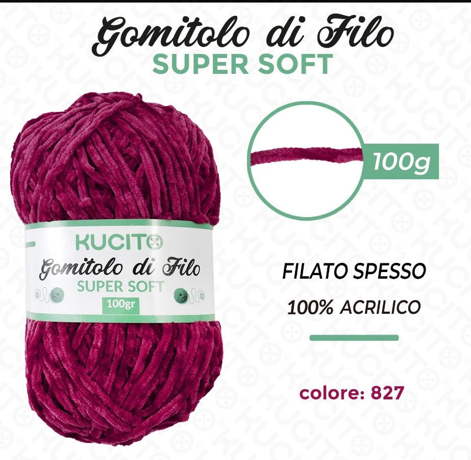 Gomitolo di filo SUPER SOFT 100g FGD MODA