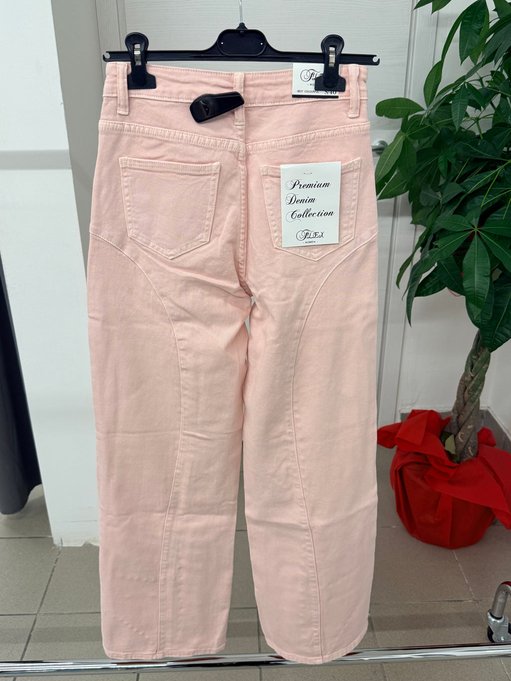 Jeans a palazzo con borchie FGD MODA