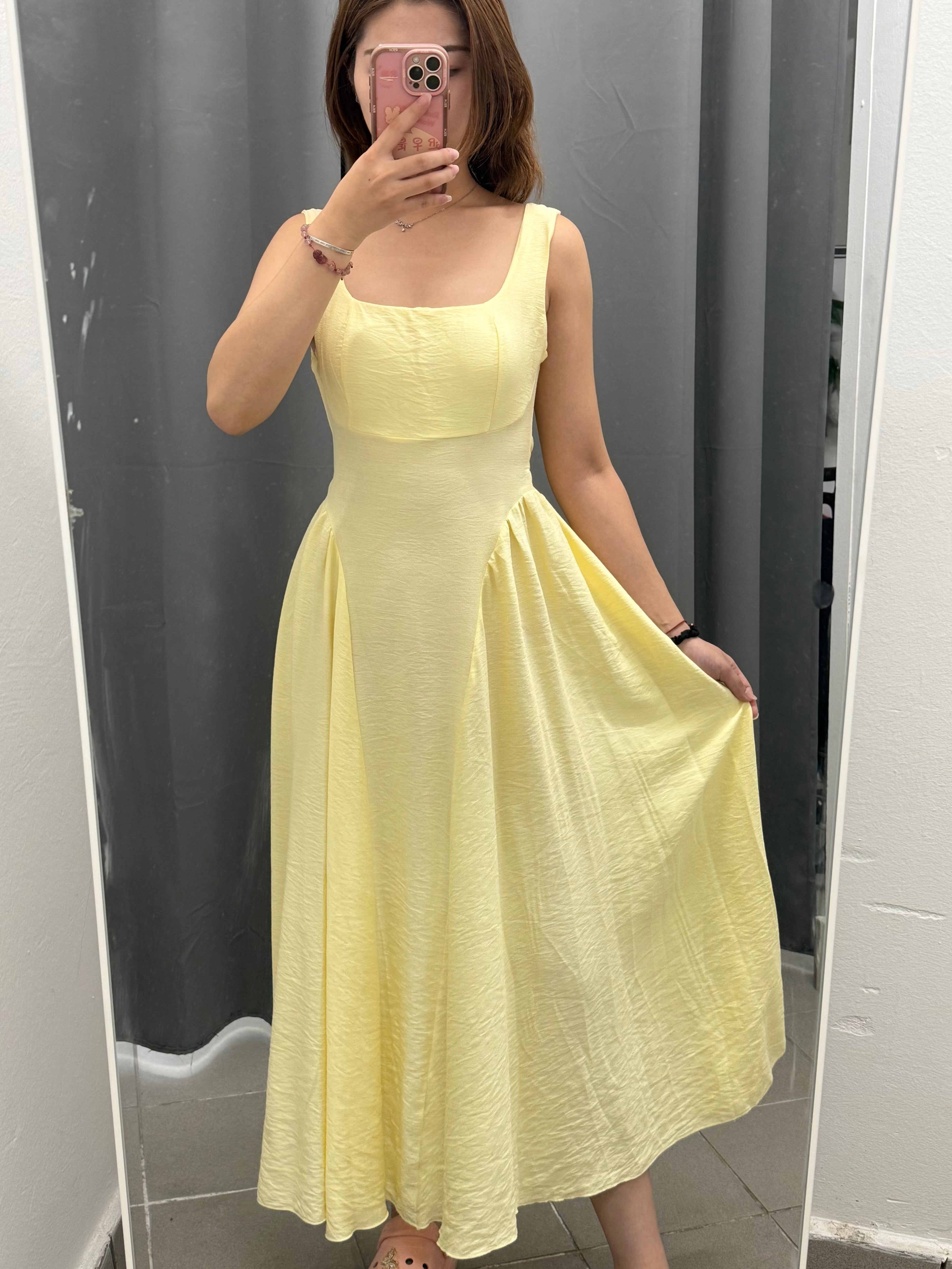 Abito Lungo in Viscosa con Fiocco sul Retro FGD MODA
