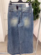 Jeans a palazzo con strappi FGD MODA