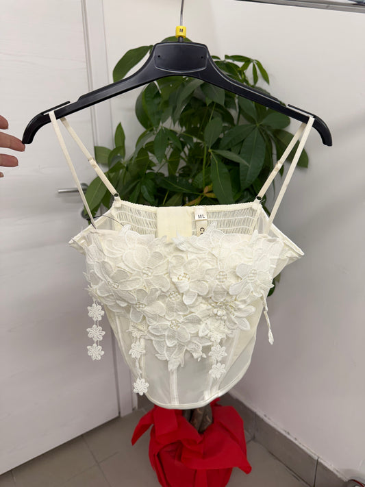 Corpetto fiore FGD MODA