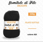 Gomitolo di filo DELICATE 100g FGD MODA