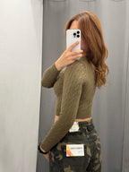 Maglioncino Crop A Intreccio FGD MODA