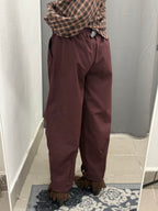 Pantaloni Balloon Con Cuciture Con Bottone Alla Caviglia FGD MODA