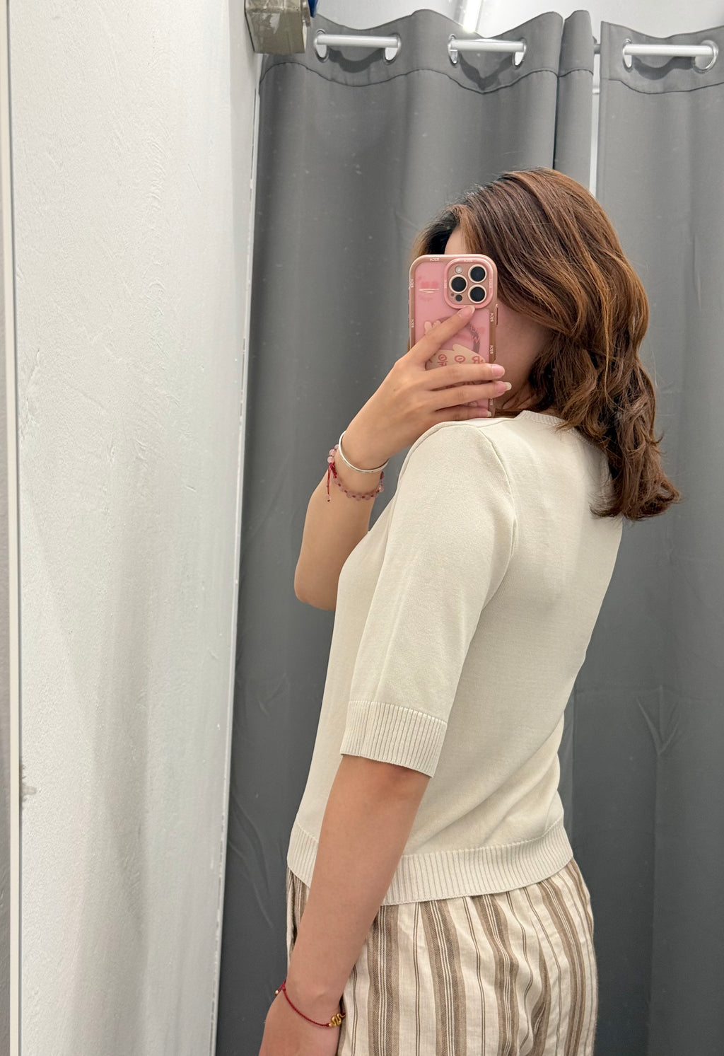 Cardigan in filo manica a 3/4 con chiusura a bottoni FGD MODA