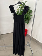 Abito lungo con spalline volant FGD MODA