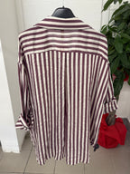 Camicia in viscosa a righe FGD MODA