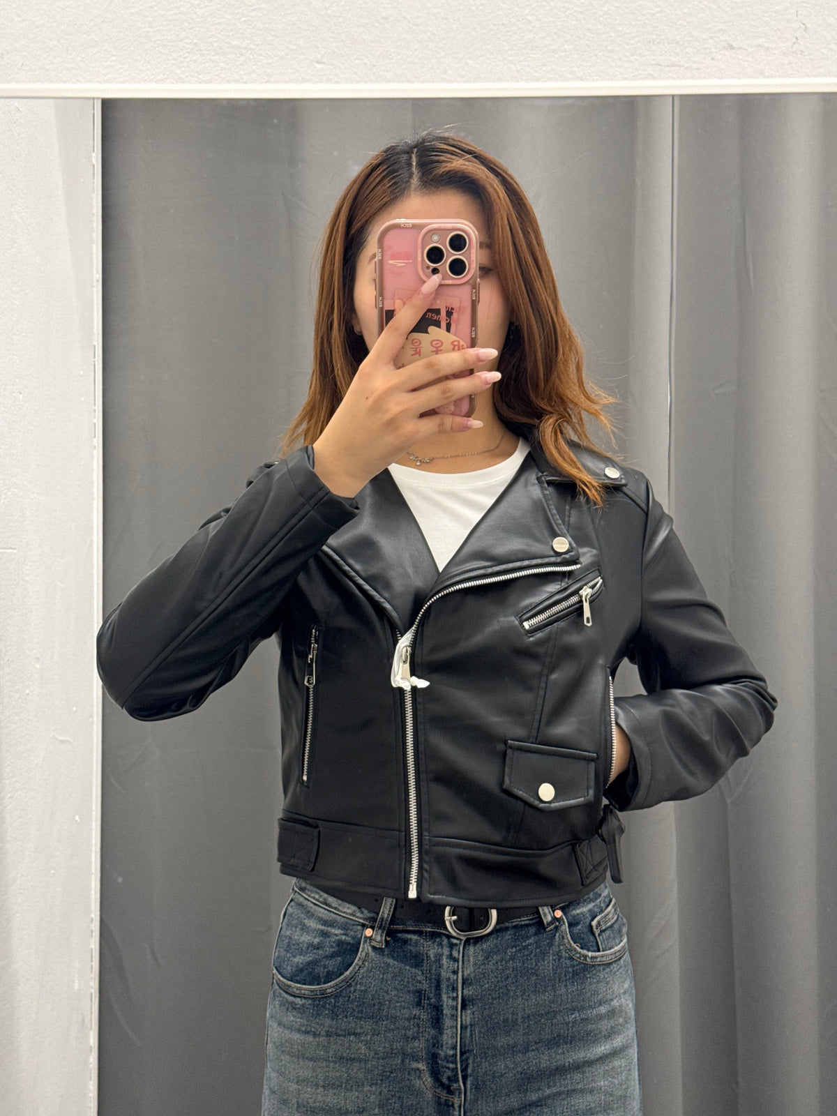 Chiodo In Ecopelle Con Chiusura A Zip FGD MODA