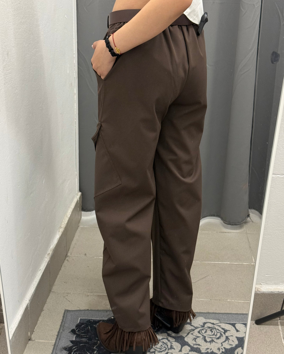 Pantaloni Balloon Cargo Con Cinta FGD MODA
