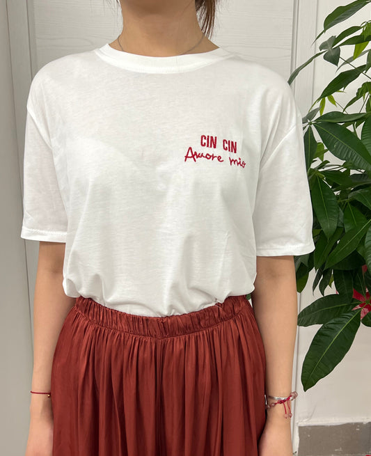 T-shirt con scritta FGD MODA