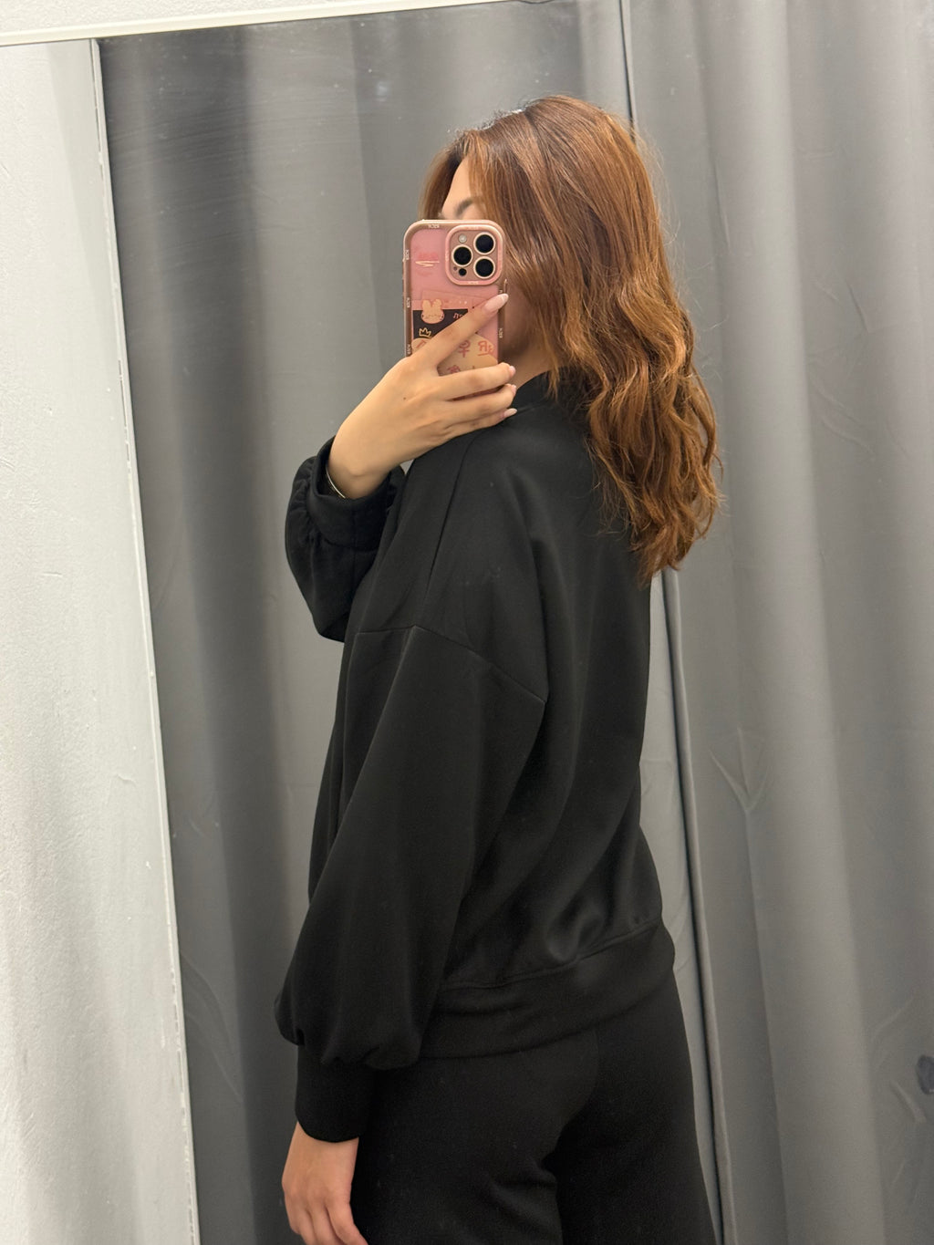 Felpa over fit con chiusura a zip e tasche FGD MODA