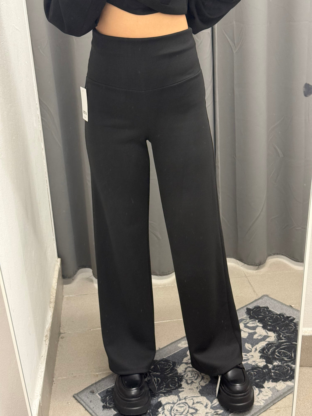 Pantaloni a palazzo con banda alta FGD MODA