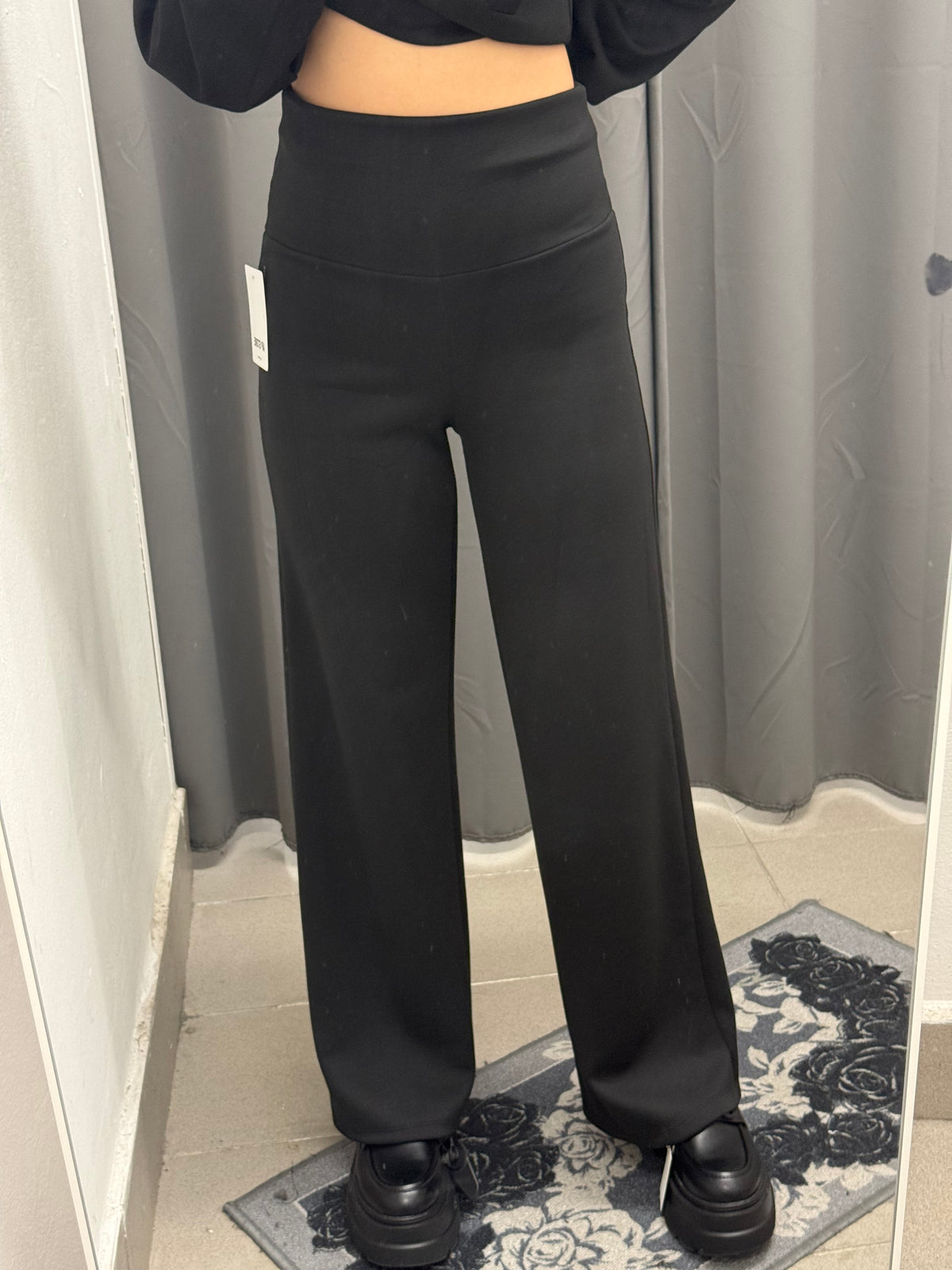 Pantaloni a palazzo con banda alta FGD MODA