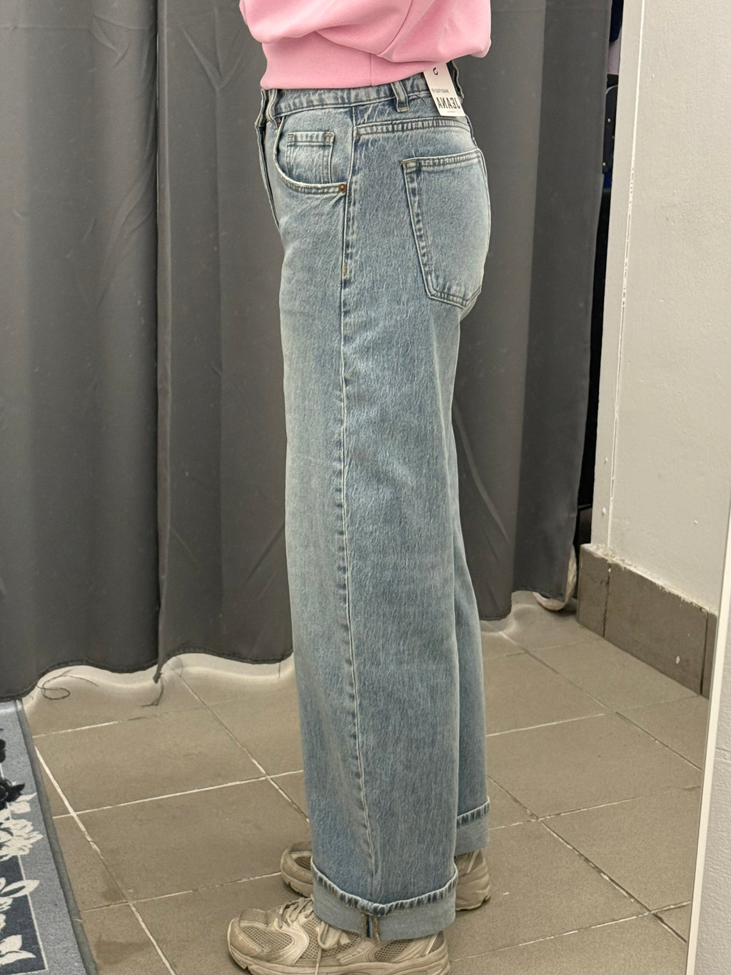 Jeans baggy con risvolto FGD MODA