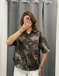 Camicia 100% cotone militare FGD MODA