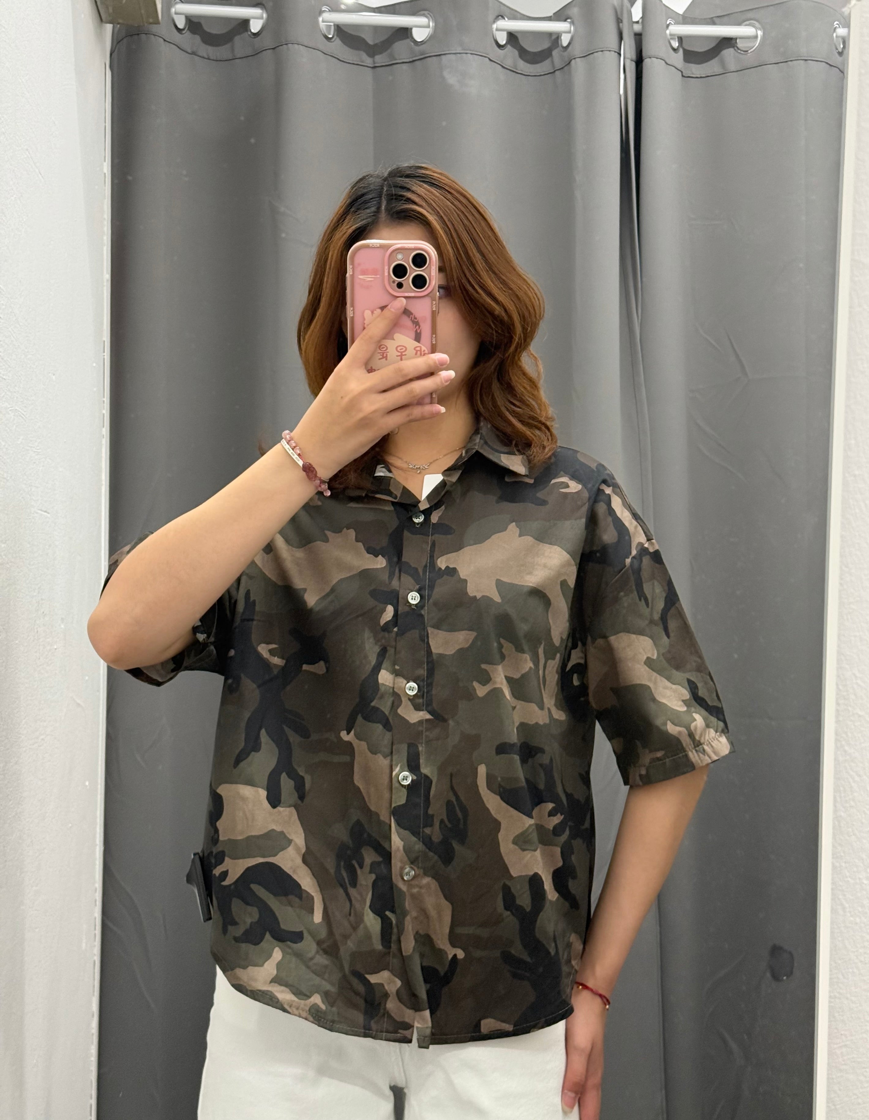 Camicia 100% cotone militare FGD MODA