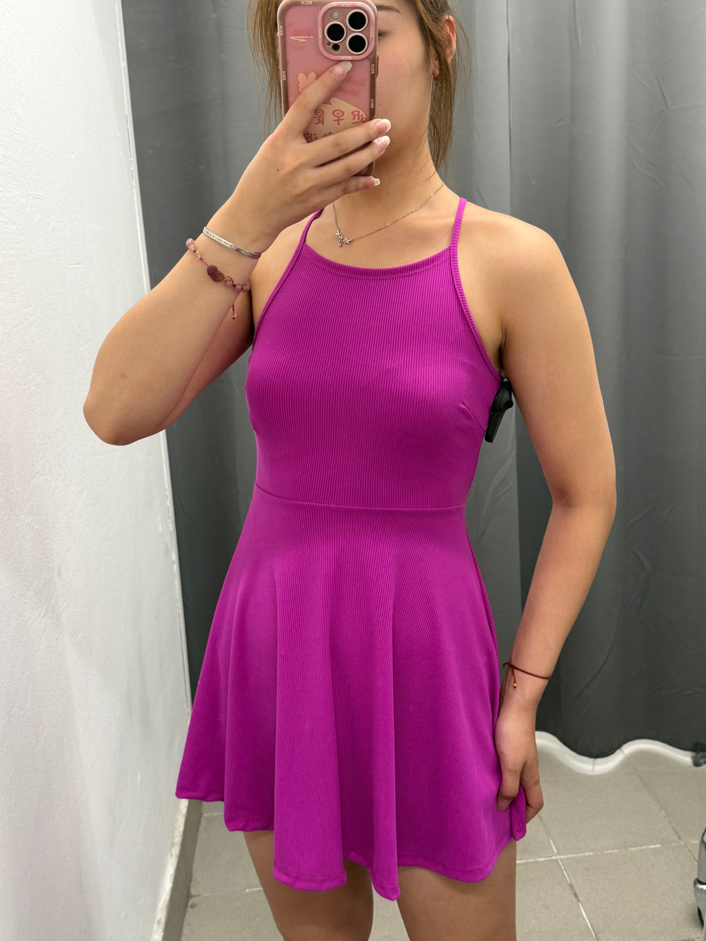 Abito Corto a Trapezio a Costine FGD MODA
