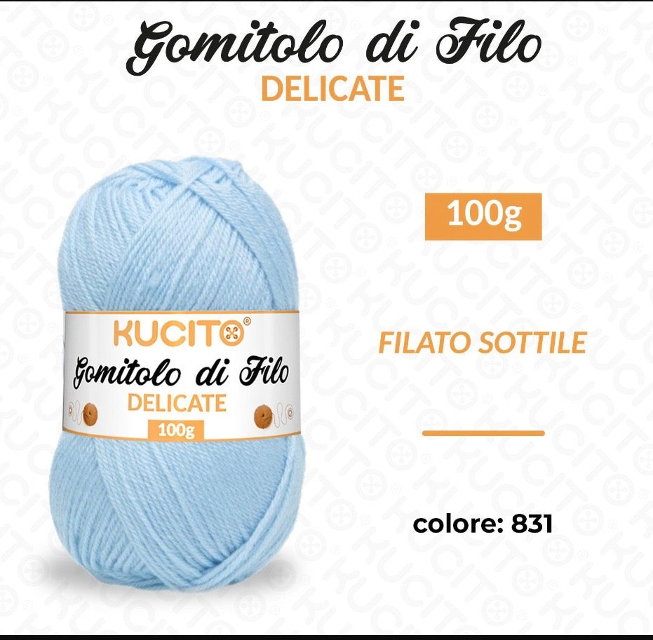Gomitolo di filo DELICATE 100g FGD MODA