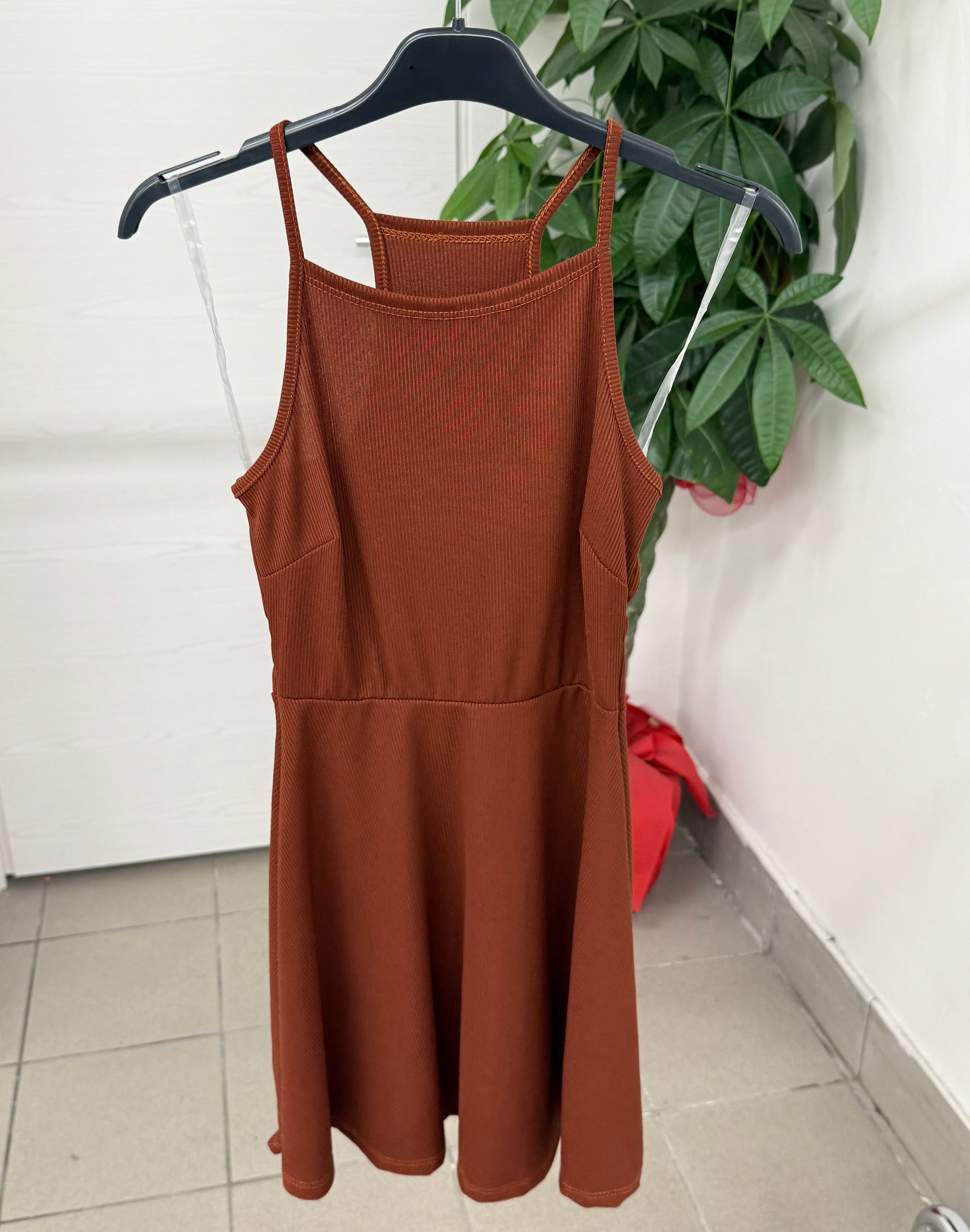 Abito Corto a Trapezio a Costine FGD MODA